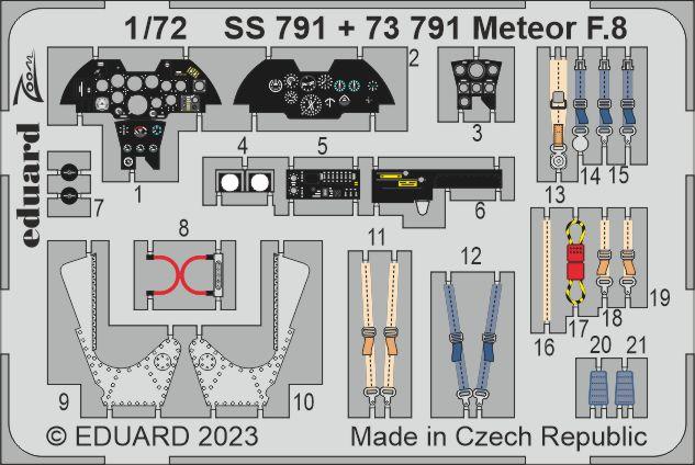 Eduard 73791 1:72 Gloster Meteor F.8