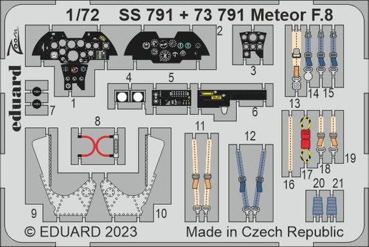Eduard 73791 1:72 Gloster Meteor F.8