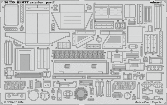 Eduard 36259 1:35 M985 HEMTT Gun Truck