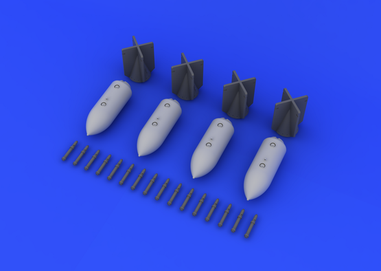 Eduard Brassin 648161 1:48 4 x German bombs SC-250