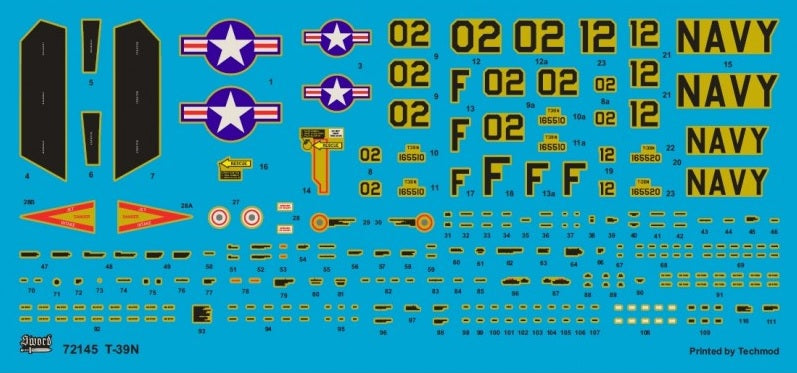 Sword 72145 1:72 North-American T-39N Sabreliner