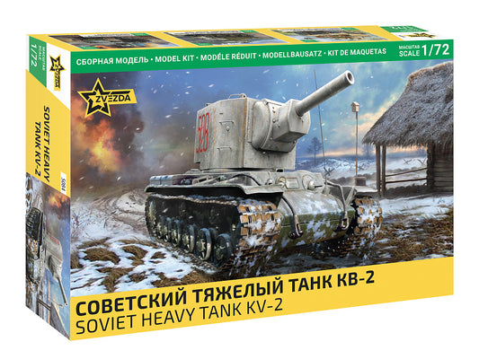 Zvezda 5084 1:72 Soviet Heavy Tank KV-2