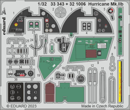 Eduard 33343 1:32 Hawker Hurricane Mk.IIb