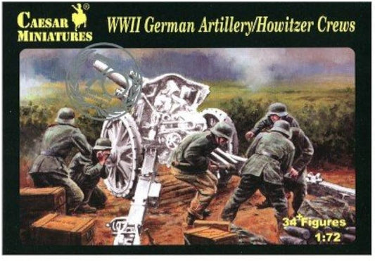 Caesar Miniatures H084 1:72 German Artillery/Howitzer Crews (WWII) x 32 figures
