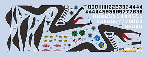 IsraDecal Studio IAF-110 1:48 IAF Helicopers in 21st Century