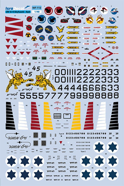 IsraDecal Studio IAF-112 1:48 IAF Douglas A-4 'Skyhawk'
