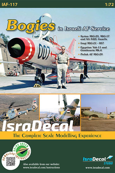 IsraDecal Studio IAF-117 1:72 Bogies in IAF Service