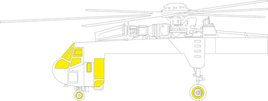 Eduard JX307 1:35 Sikorsky CH-54A Tarhe TFace exterior canopy masks