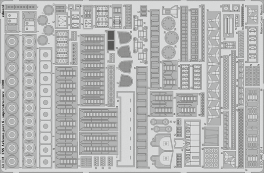 Eduard 53112 1:200 USS Arizona part 6 - Superstructure