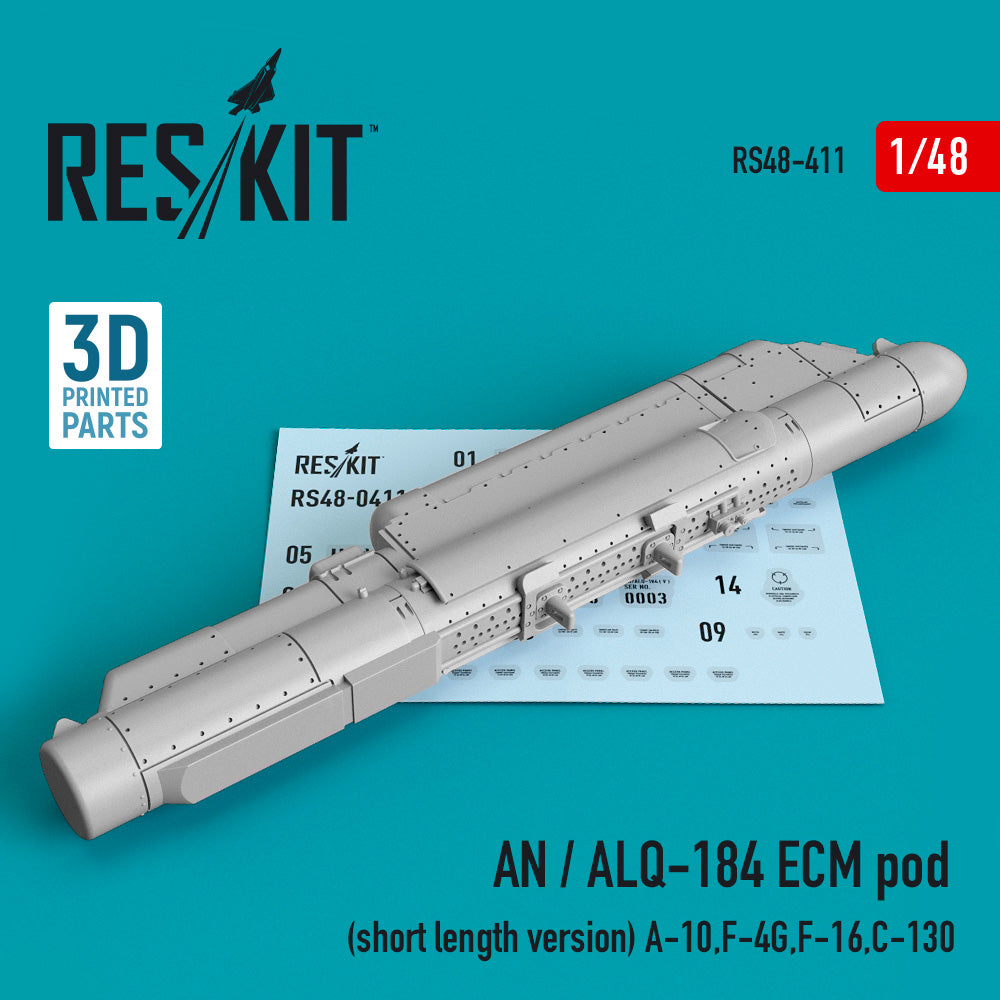 ResKit RS48-0411 1:48 AN / ALQ-184 ECM pod (short length version)