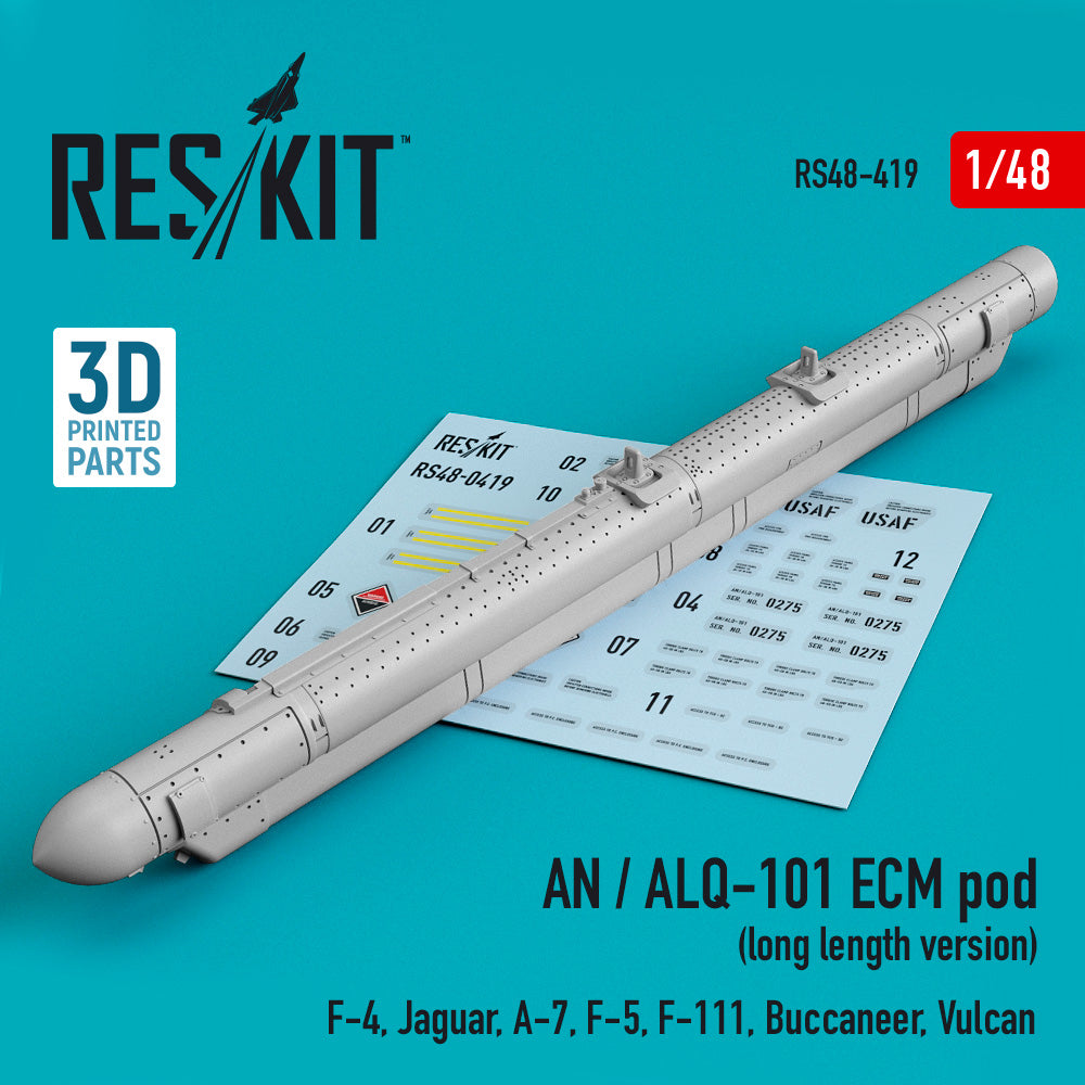 ResKit RS48-0419 1:48 AN / ALQ-101 ECM pod (long length version)