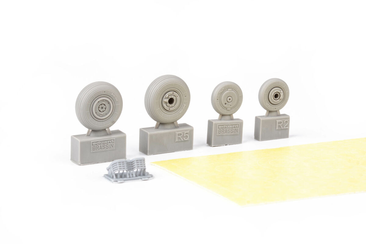 Eduard Brassin 672330 1:72 MiG-29 wheels to be used with Great Wall Hobby