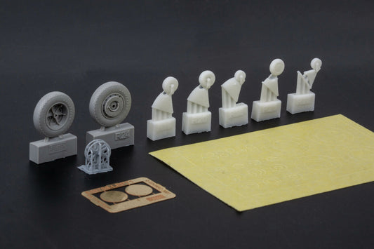 Eduard Brassin 648887 1:48 FM-2 Wildcat wheels to be used with Eduard