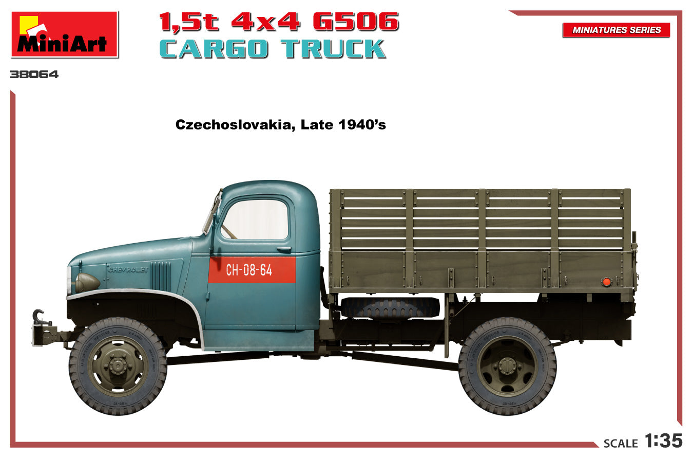 MiniArt 38064 1:35 1,5 t 4x4 G506 Cargo Truck