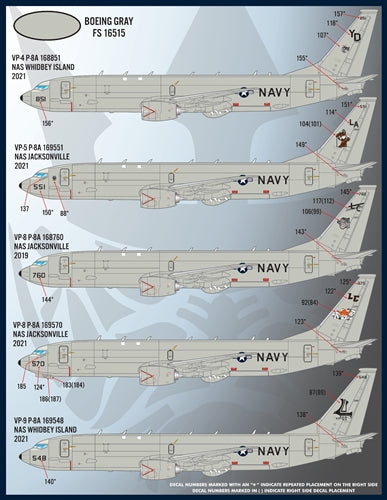 Furball Aero-Design 72-011 1:72 Boeing P-8A Poseidons of the US Navy'