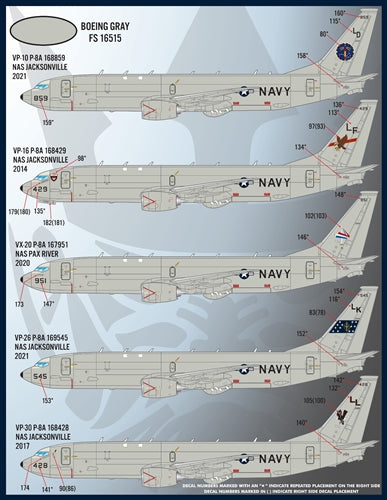 Furball Aero-Design 72-011 1:72 Boeing P-8A Poseidons of the US Navy'