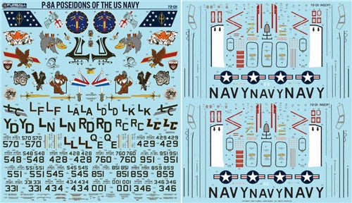 Furball Aero-Design 72-011 1:72 Boeing P-8A Poseidons of the US Navy'