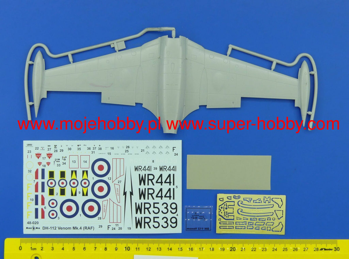 Mikro-Mir 48-020 1:48 de Havilland DH.112 Venom FB.4 (Not FB.50 (FB.1) as illustrated on the Box)