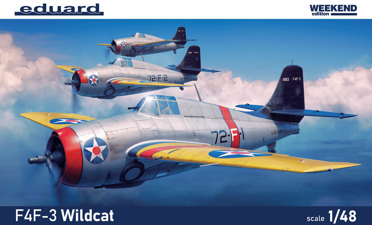 Eduard kits 84193 1:48 Grumman F4F-3 Wildcat Weekend edition