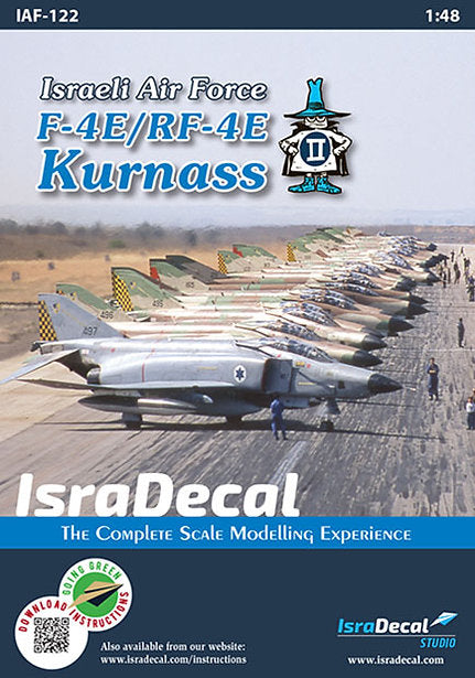 IsraDecal Studio IAF-122 1:48 McDonnell F-4E/RF-4E Phantom 'Kurnass' Israeli Air Force