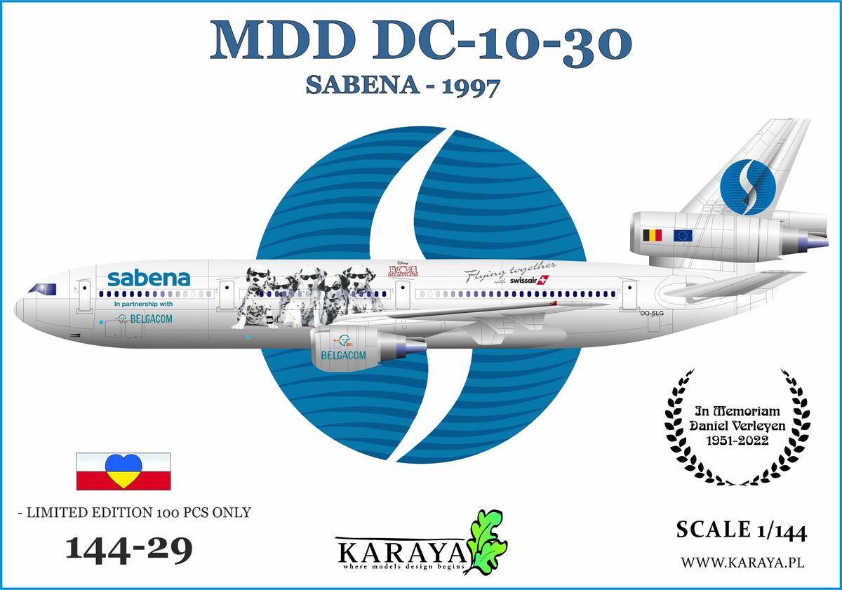 Karaya D144-29 1:144 DC-10-30 Sabena