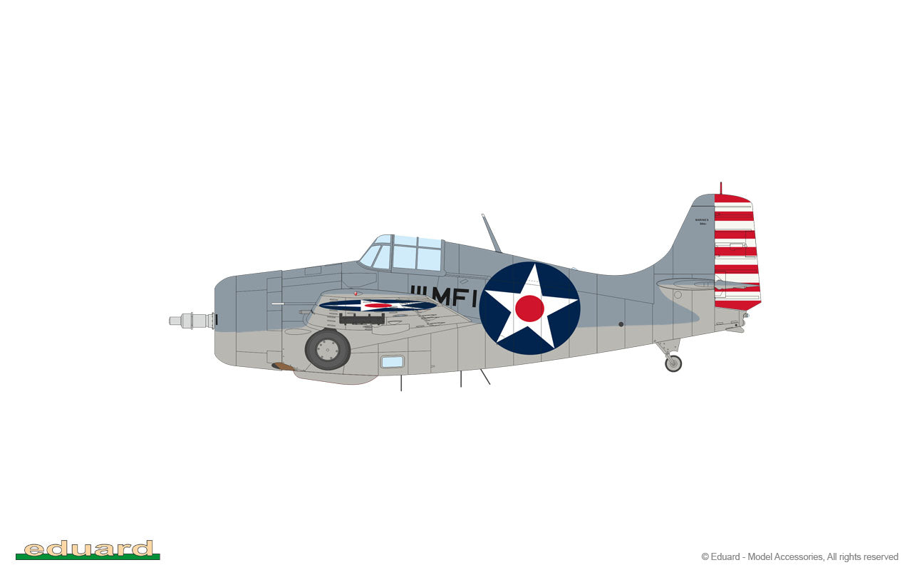 Eduard kits 84193 1:48 Grumman F4F-3 Wildcat Weekend edition