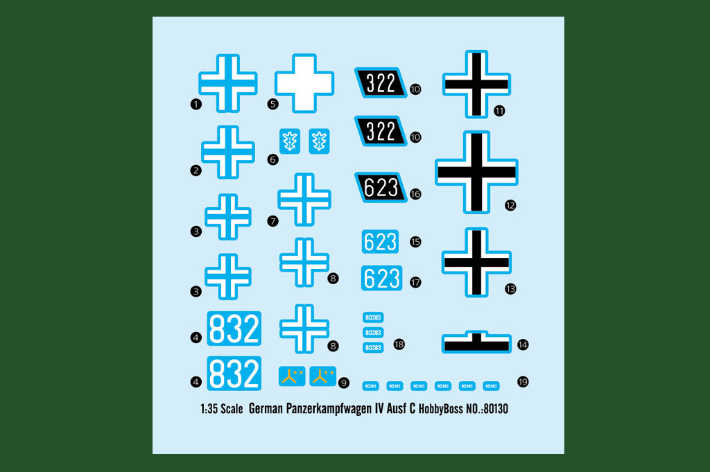 Hobby Boss 80130 1:35 German Panzerkampfwagen IV Ausf C