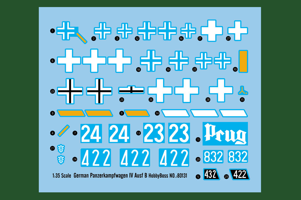 Hobby Boss 80131 1:35 German Panzerkampfwagen IV Ausf B