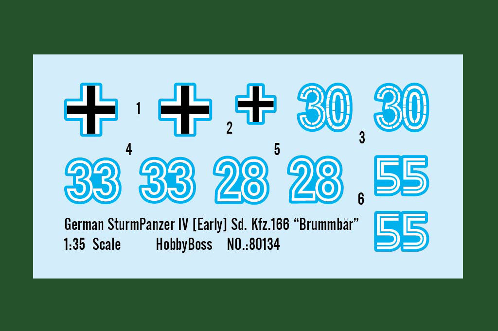 Hobby Boss 80134 1:35 German SturmPanzer IV Early Sd. Kfz.166 "Brummbar"