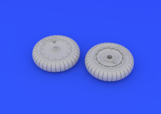 Eduard Brassin 648150 1:48 Focke-Wulf Fw-190 late wheels with weighted tyre effect