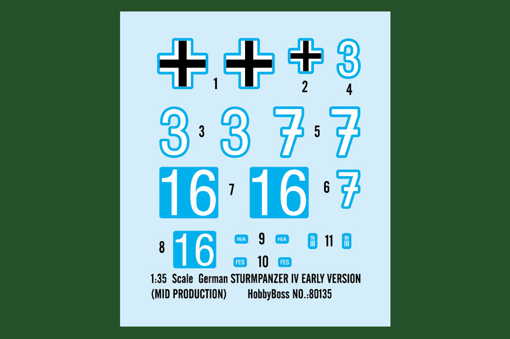 Hobby Boss 80135 1:35 German Sturmpanzer IV Early Version (Mid Production) with Interior