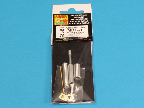 Aber 35L151 1:35 German MBT-70 (Kpz.70) (Black Label) 152mm & 20mm Gun Barrels