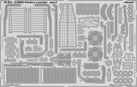 Eduard 48821 1:48 Sukhoi Su-30MKK Flanker exterior