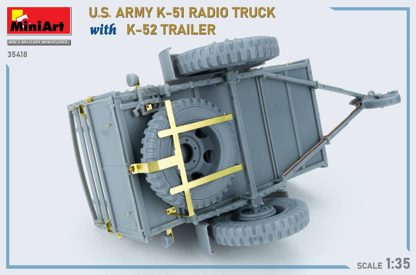 MiniArt 35418 1:35 US Army K-51 Radio Truck with K-52 Trailer - Interior Kit