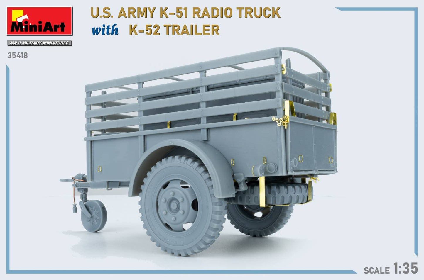 MiniArt 35418 1:35 US Army K-51 Radio Truck with K-52 Trailer - Interior Kit