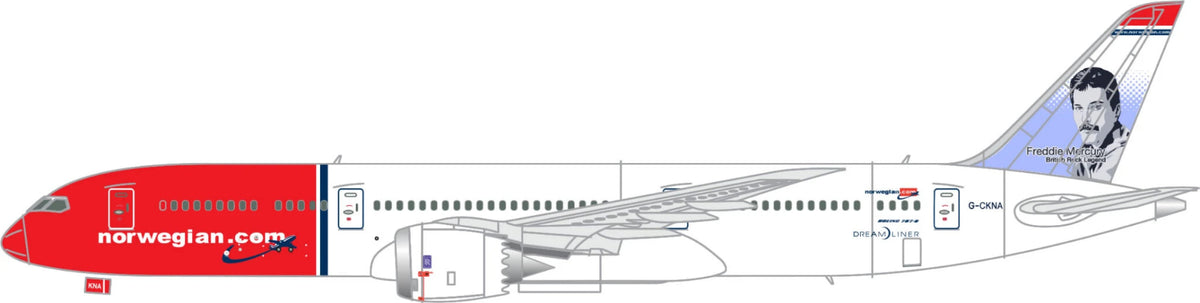Lima November LN200-19 1:200 Norwegian Boeing 787-900 G-CKNA 'Freddie Mercury'