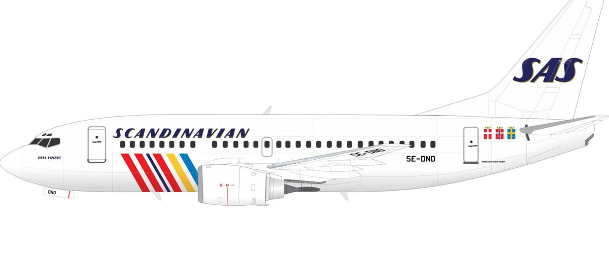 Lima November LN200-42 1:200 SAS Boeing 737-500 rainbow cs
