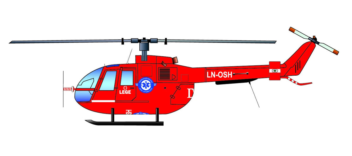 Lima November LN32-001 1:32 NORSK LUFTAMBULANSE MBB Bo-105