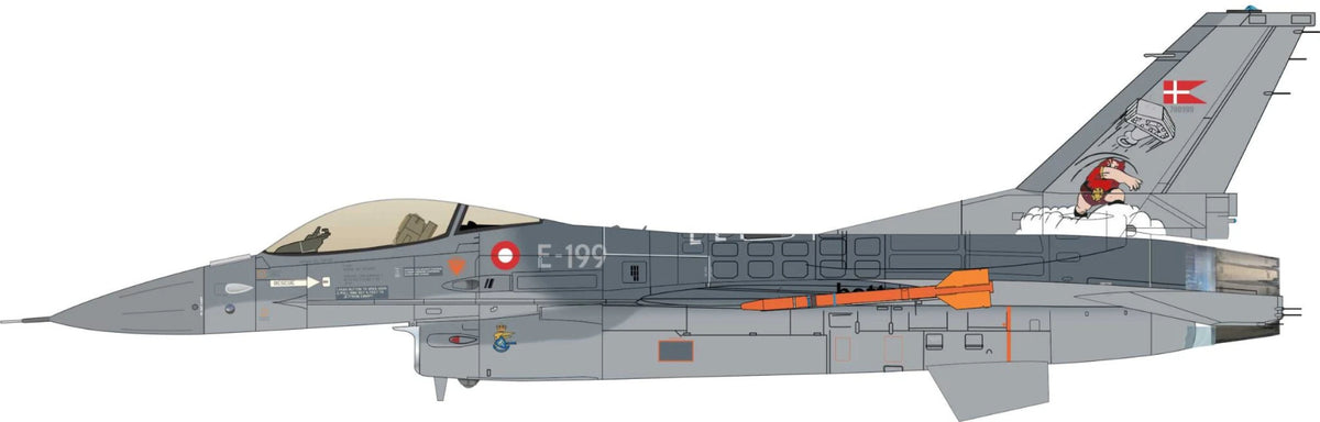 Lima November LN32-D07 1:32 Royal Danish Air Force General-Dynamics F-16A E-199 'Thors Hammer'
