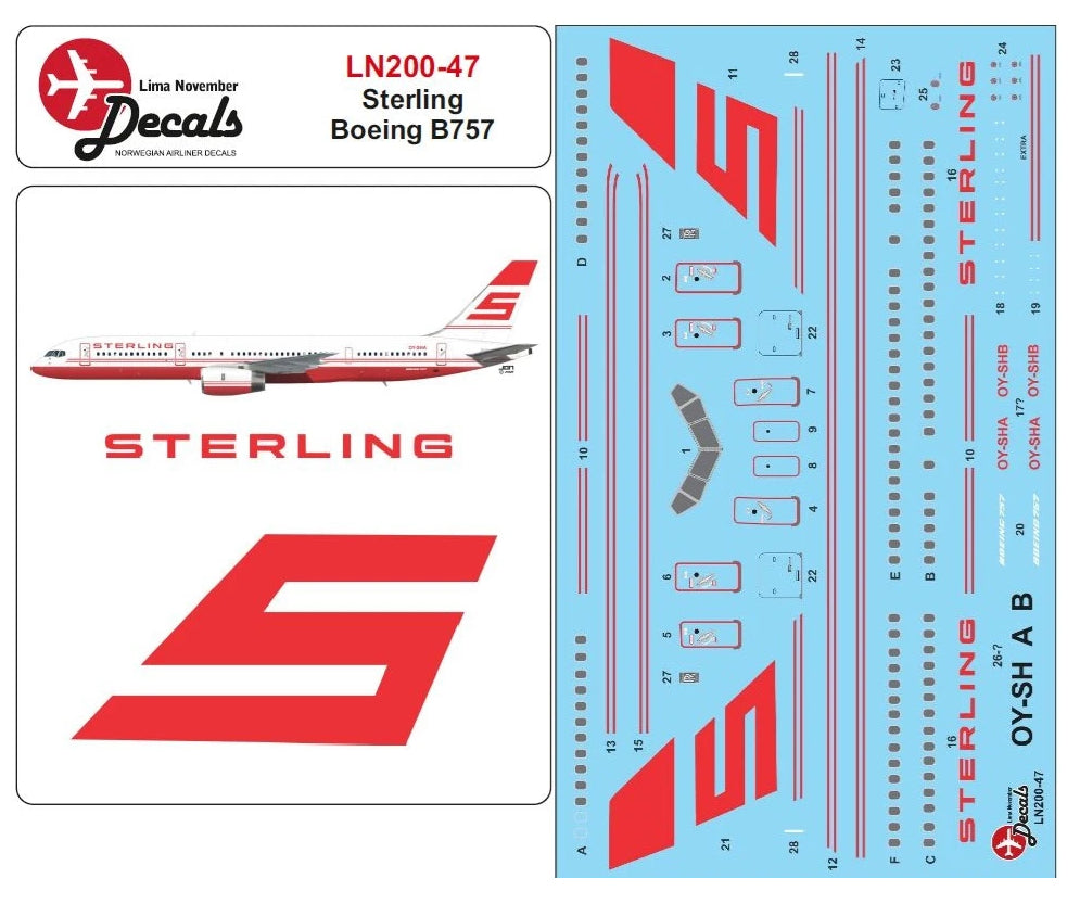 Lima November LN200-47 1:200 Sterling Boeing 757