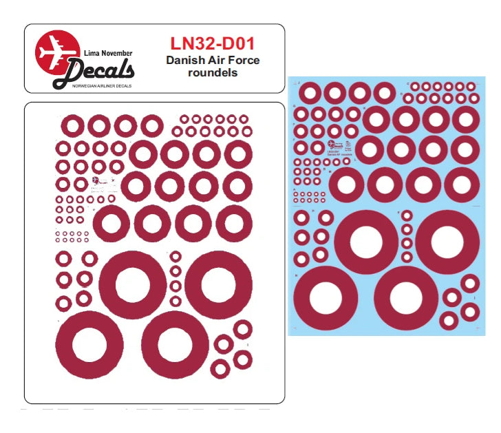 Lima November LN32-D01 1:32 Danish Air Force roundels