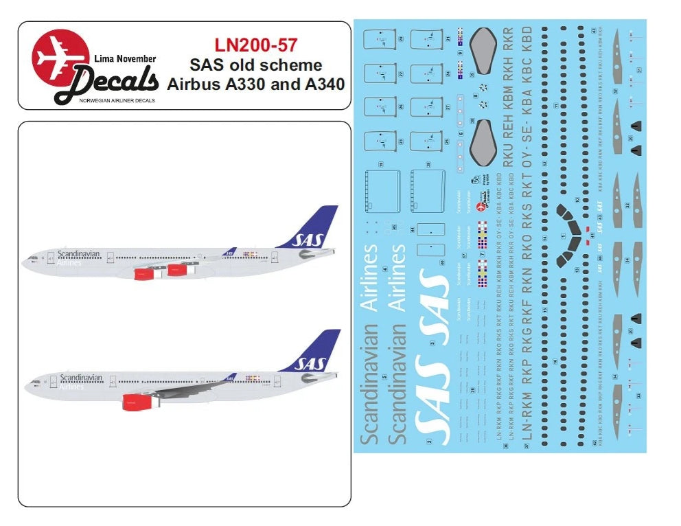 Lima November LN200-57 1:200 SAS Airbus A330 and A340