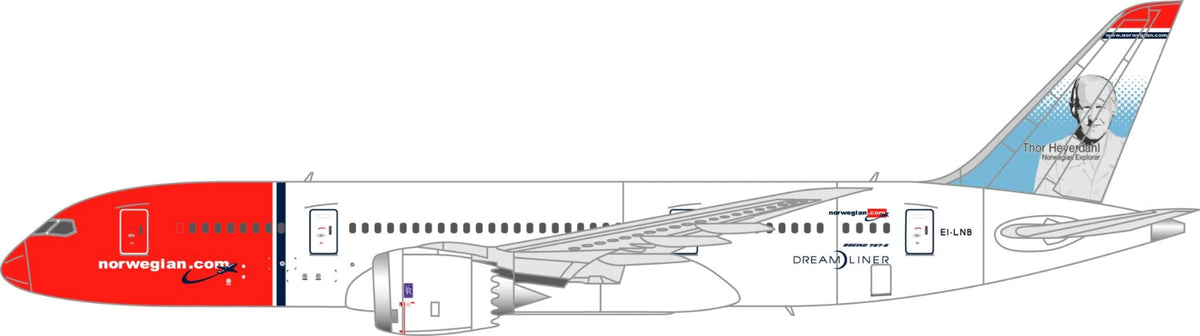 Lima November LN200-02 1:200 Norwegian Boeing 787 EI-LNB 'Thor Heyerdahl'