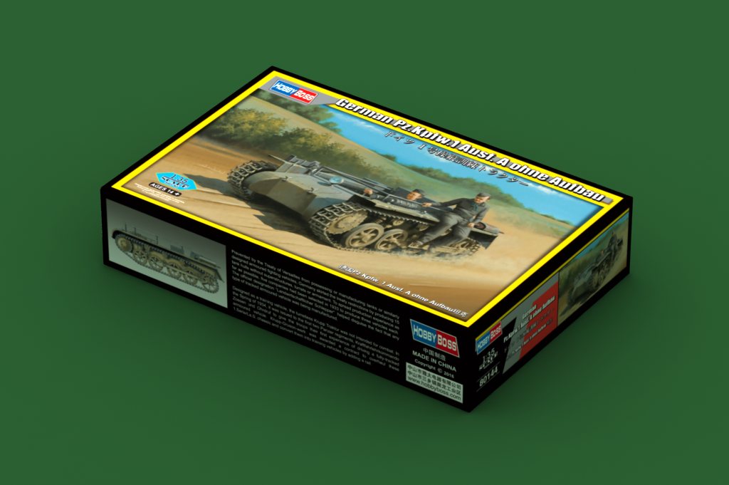 Hobby Boss 80144 1:35 German Pz.Kpfw.1 Ausf. A ohne Aufbau