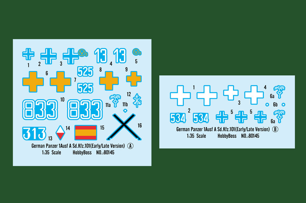Hobby Boss 80145 1:35 German Panzer 1Ausf A Sd.Kfz.101 (Early/Late Version)