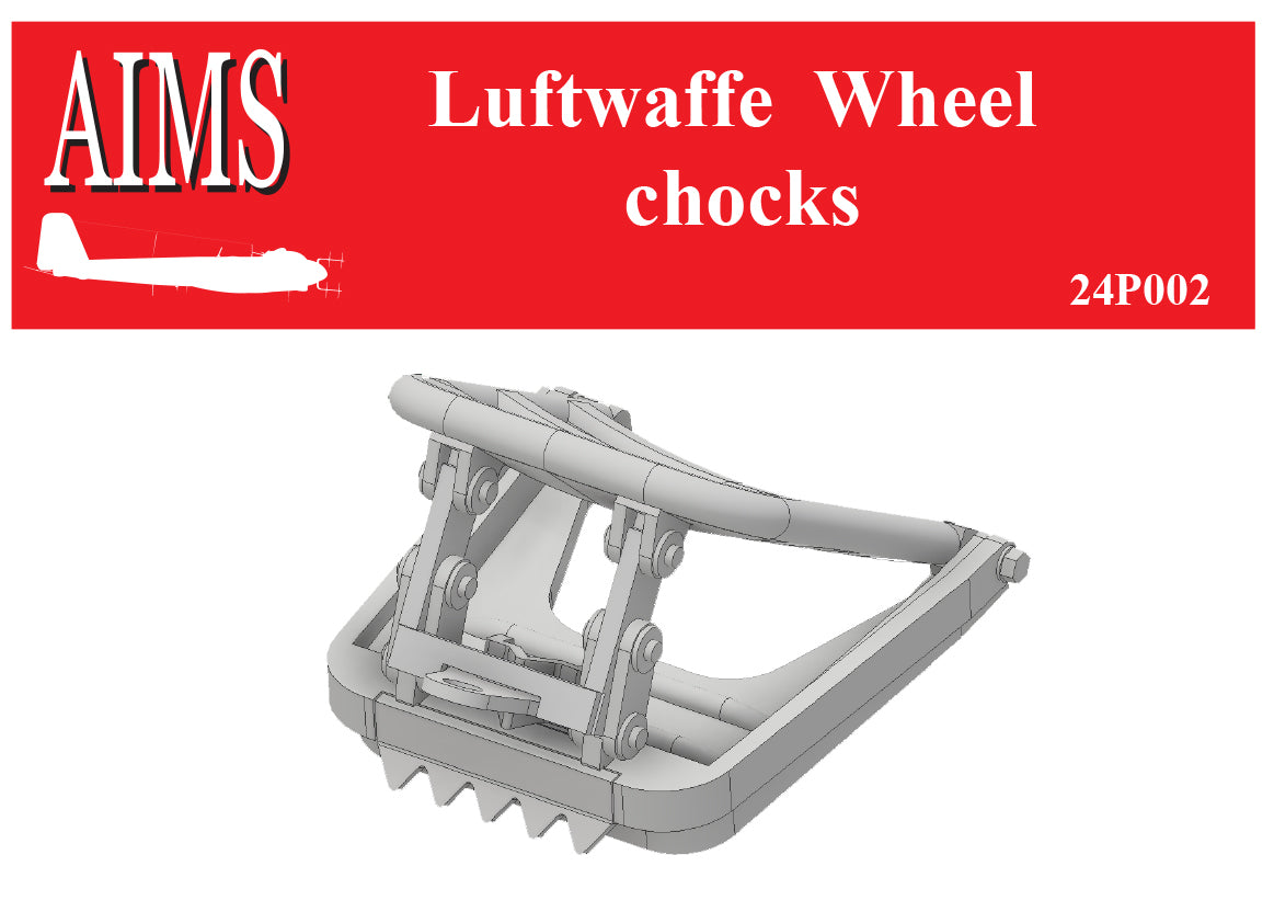 Aims 24P002 1:24 Luftwaffe Wheel Chocks