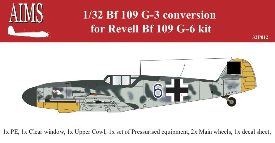 Aims 32P012 1:32 Messerschmitt Bf-109G-3 Conversion