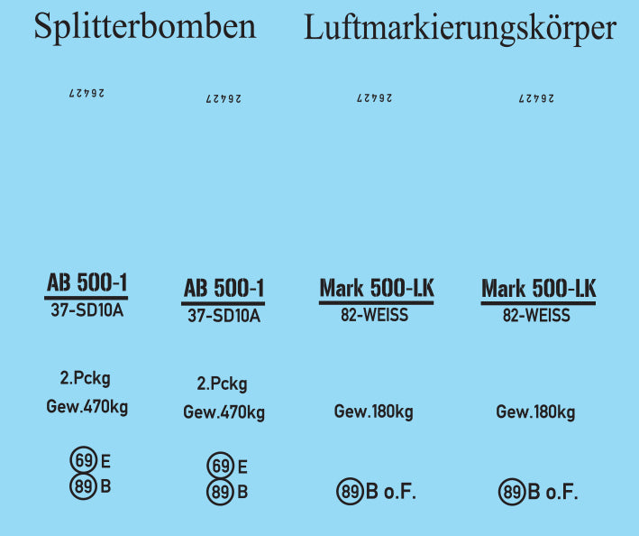 Aims 32P042 1:32 AB 500 Containers (x2) for any German aircraft using them