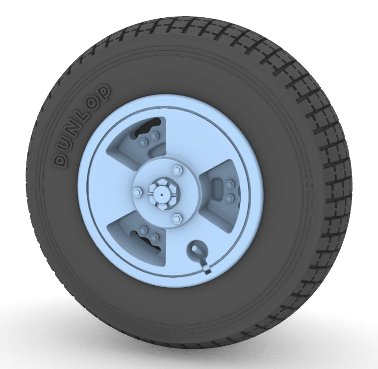 Aims 32P049 1:32 de Havilland DH-100 Vampire Mk.3/Mk.5 'Block Tread' wheel set