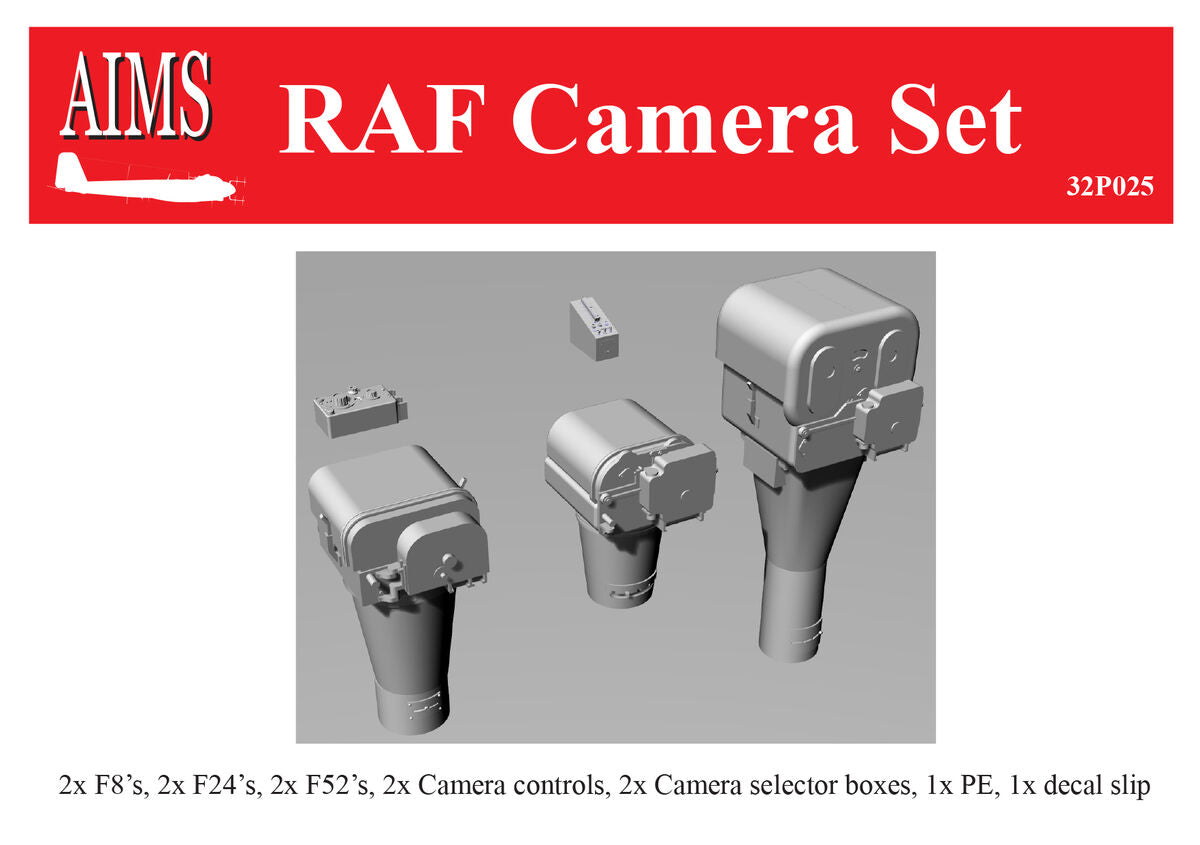 Aims 32P025 1:32 RAF Camera Set